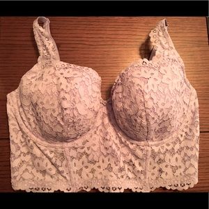 Victoria Secret light purple lace lined Demi bra